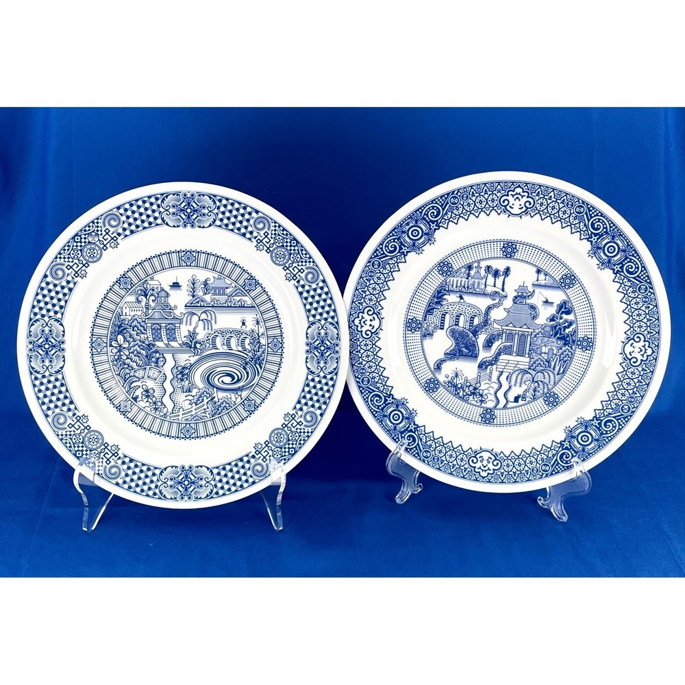 Calamityware Tentacles & Vortex Dinner Plates #7 & #8 Don Moyer Poland Set of 2